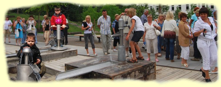 belarussische Gaeste in Hemer - Wasserspielplatz