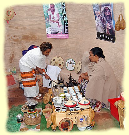 im �thiopische Kaffeepavillon