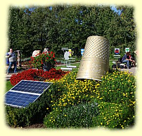 Sommerblumen im St�dtemosaik