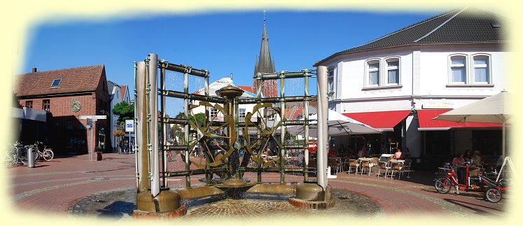 Haltern - Merschtor mit Brunnenskulptur Haltern - Merschtor mit Brunnenskulptur