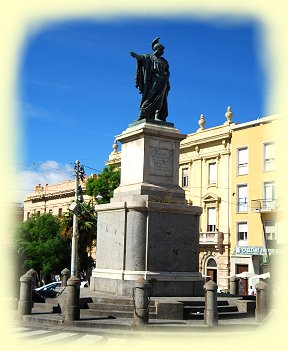 Cagliari - Denkmal von Carlo Felice di Savoia