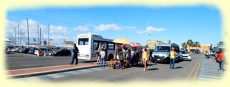 Cagliari - Hafenausgang