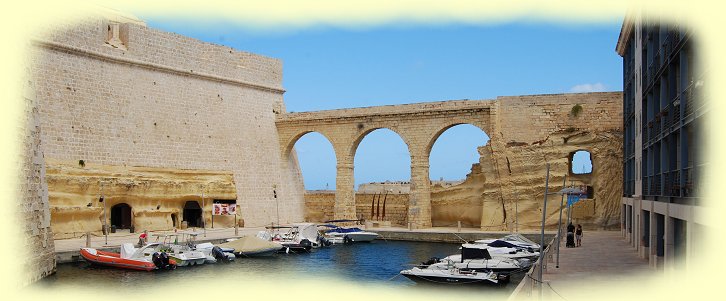 Malta - Vittoriosa - Dock am Fuße des Fort St. Angelo