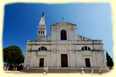 Kirche Sveta Eufemija -Hl. Euphemia- und Kirchturm in Rovinj