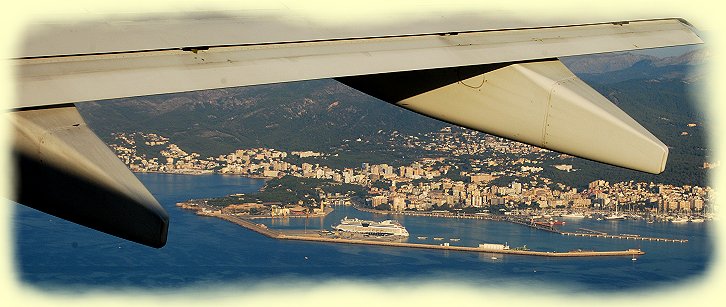 AIDAbella - Blick auf den Kreuzfahrthafen von Palma de Mallorca