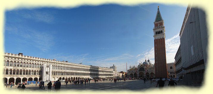 Venedig - Markusplatz mit Campanile und Basilica di San Marco