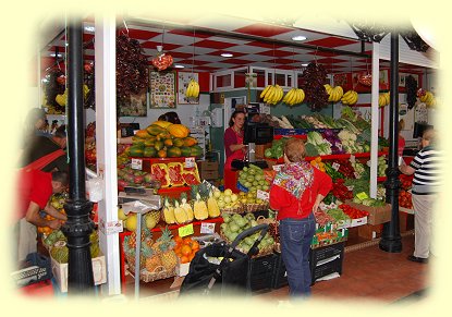 Santa Cruz de Tenerife - Mercado de Nuestra Senora de Africa - Obststand