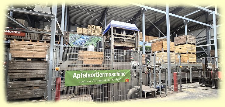 Herzapfelhof - Apfelsortiermaschine Herzapfelhof - Apfelsortiermaschine