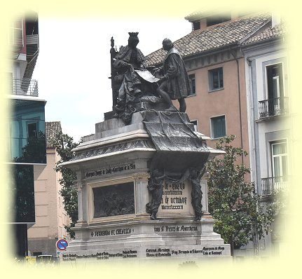 Granada - Fuente Isabel La Catlica Y Cristobal Coln