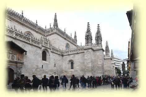 Granada - Sagrario-Kirche und der Nebeneingang der kniglichen Kapelle