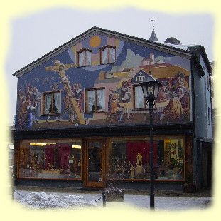 Oberammergau - Hausfassade mit Lftlmalerei