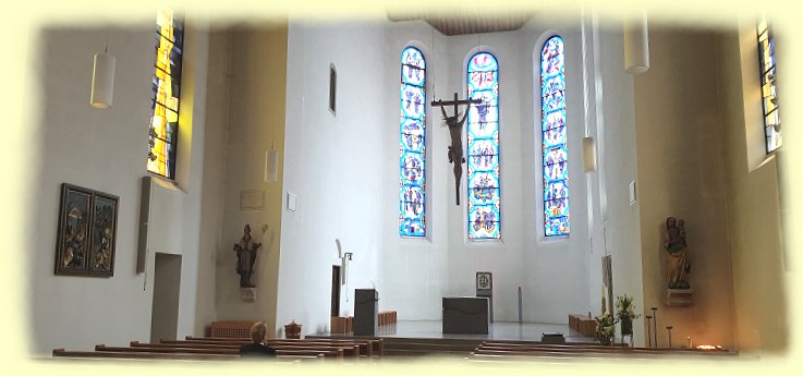 Friedrichshafen 2023 - Nikolauskirche innen - 1 Friedrichshafen 2023 - Nikolauskirche innen - 1