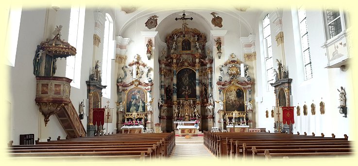 Langenargen 2023 - Pfarrkirche St. Martin - innen1