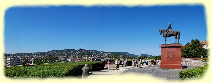 Budapest - Reiterstandbild von Grgey Artur.