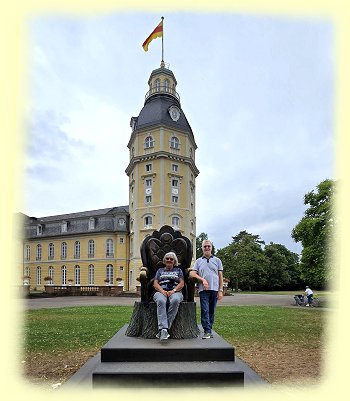 Karlsruhe - markgrfliche Thron