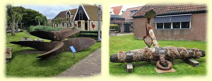 Texel - Museum - Schiffsschraube und Anker