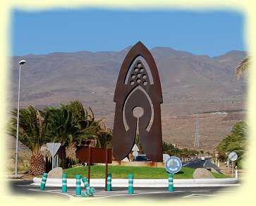 Skulptur Territorio - Kreisverkehr  Agimes-Arinaga