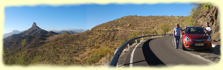 Panorama des 1412 Meter hohen Roque Bentayga