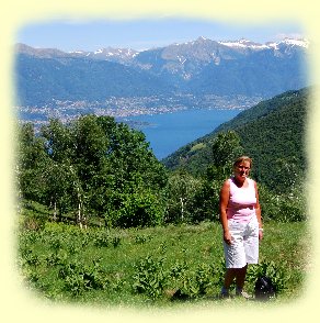 Aussicht auf die Brissago Inseln bis nach Ascona