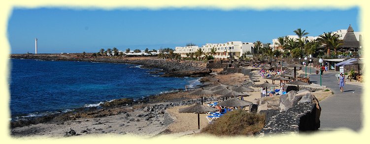 Uferpromenade westlich von Playa Blanco Uferpromenade westlich von Playa Blanco