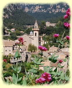 Valldemossa - Kirche San Bartolom und dem Geburtshaus der heiligen Catalina Toms