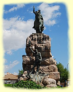 Mallorca - Placa d'Espanya - Denkmal von Jaume I. Mallorca - Placa d'Espanya - Denkmal von Jaume I.