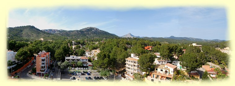 Tramuntana-Gebirge - Blick vom Hotel