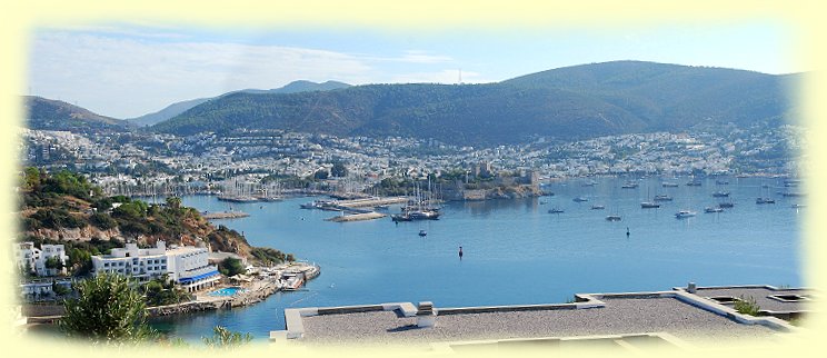 Bodrum - Panorama ber die Bucht von Bodrum