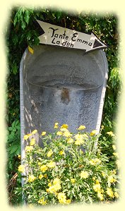 Freilichtmuseum Grefrath - Hinweisschild Tante Emma Laden