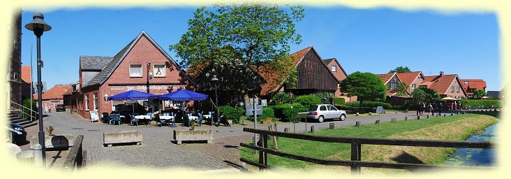 Schloss Raesfeld - kleine Siedlung mit zum Teil denkmalgeschtzten Gebuden