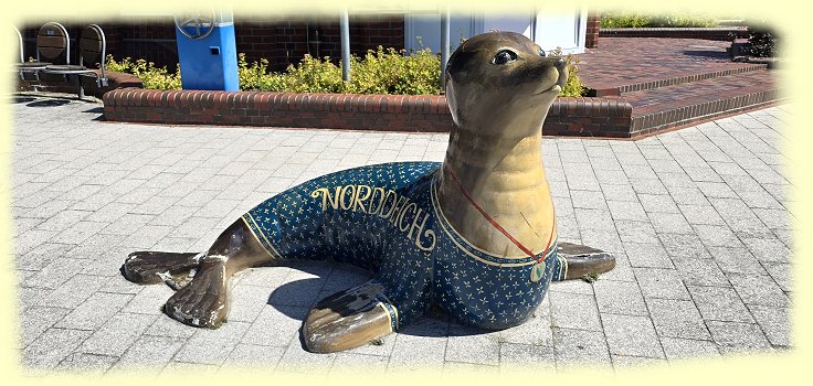 Seehundstation - Seehund -Skulptur