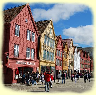 Hanseviertel Brygge, historische Sehenswürdigkeit von Bergen