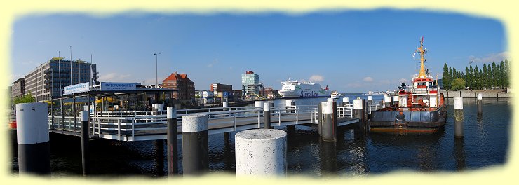 Kiel - Hörnbrücke - Rundumblick auf die Hafenspitze Kiel - Hörnbrücke - Rundumblick auf die Hafenspitze