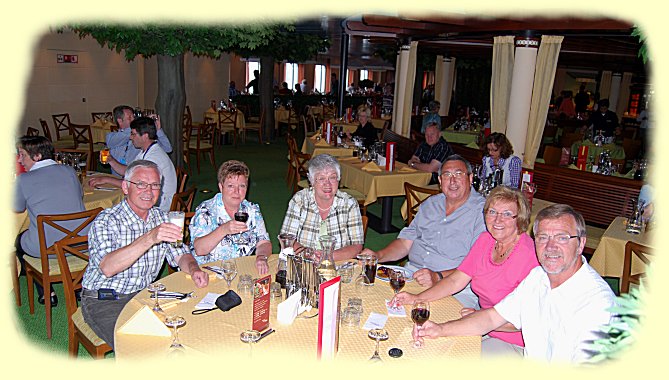 Auf der AIDAblu - letztes Abendessen dieser Reise an Bord der AIDAblu