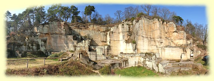 Kriemhildenstuhl ehemaliger Rmischer Steinbruch