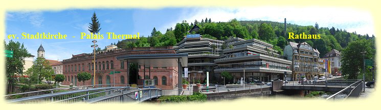 Bad Wildbad - Stadtkirche und Rathaus