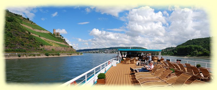 Burg Ehrenfels - Zwischen Rdesheim und Assmannshausen, direkt am steilaufragenden Hang gelegen