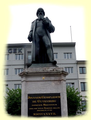 Mainz - Johannes Gutenberg, der Erfinder des Buchdrucks