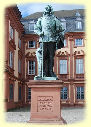 Mannheim - Denkmal Kurfürsten Karl-Ludwigg