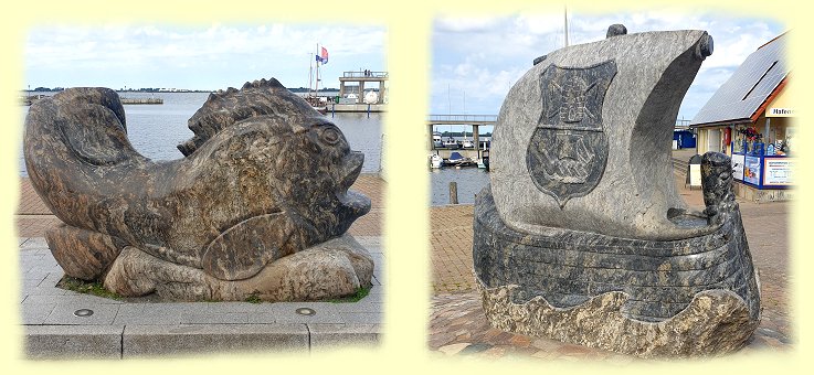 Wiek - Hafen - Skulpturen