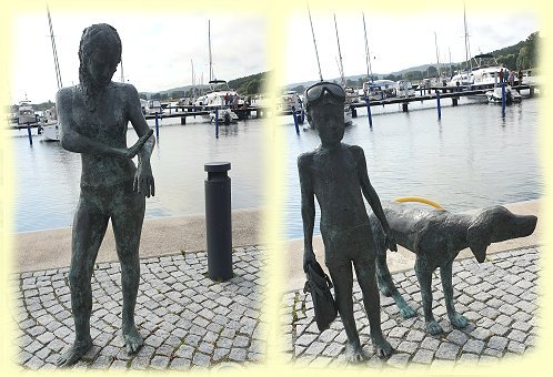 Sellin - Hafen - Skulpturen