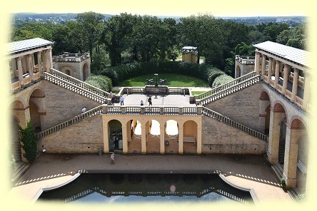 Potsdam - Freitreppe des Belvederes auf dem Pfingstberg