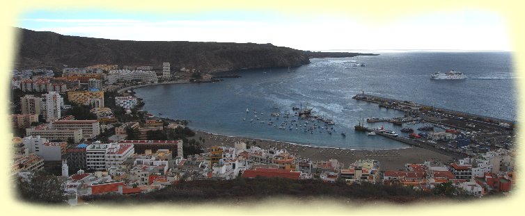 Blick vom Montana de Chayofita auf Los Cristianos