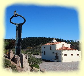 Bronzestatue auf dem Mirador de Igualero