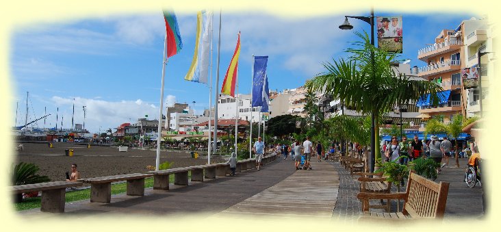 Promenade am Stadtstrand von Los Christianos