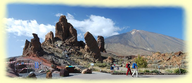 Parque Nacional del Teide - Blick zurck zum Roques de Garcia