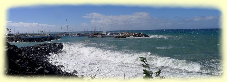 Hafen Porto Colon bei Wind