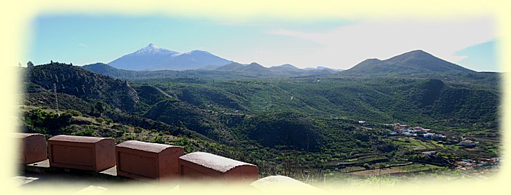 Blick auf den Westhang des Teidemassives