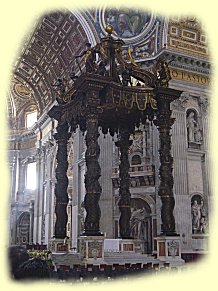Rom - Altar des Petersdoms