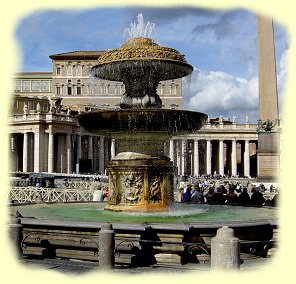 Rom - Brunnen auf dem Petersplatz